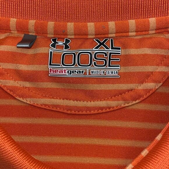 Two (2) 2014 US Open Pinehurst Orange & Green Gray Stripe Golf Polo Shirt XL - Picture 8 of 11